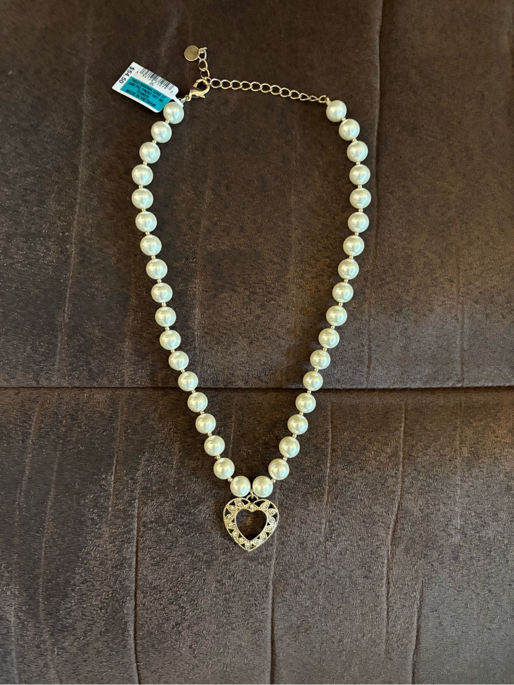 NWT Charter Club Pearl Heart Pendant Necklace from Macy’s